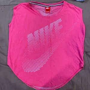 Pink Nike athletic shirt